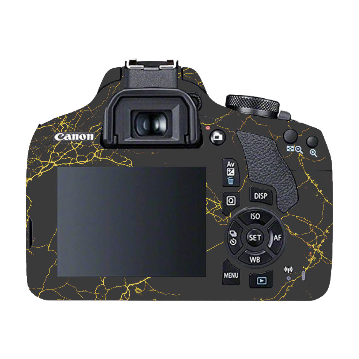 Electric Gold Veins Canon EOS 200D Camera Skin