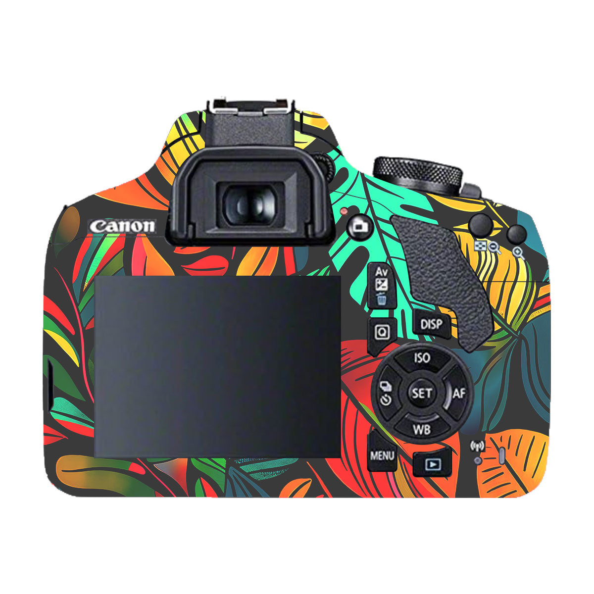 Tropical Jungle Leaves Canon EOS 200D Camera Skin