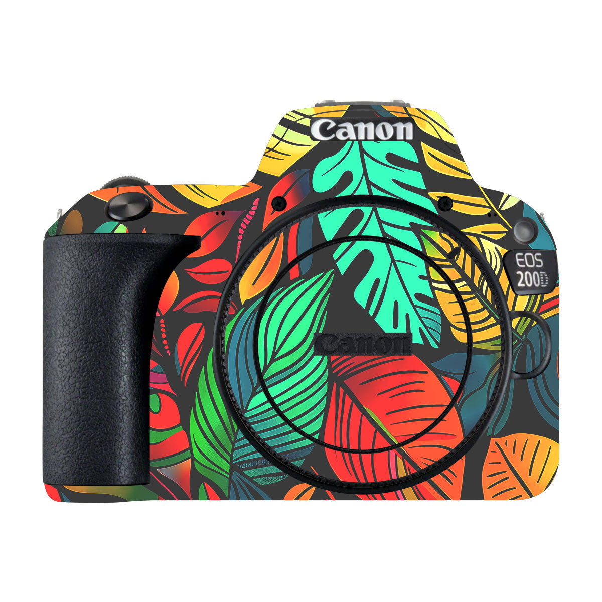 Tropical Jungle Leaves Canon EOS 200D Camera Skin