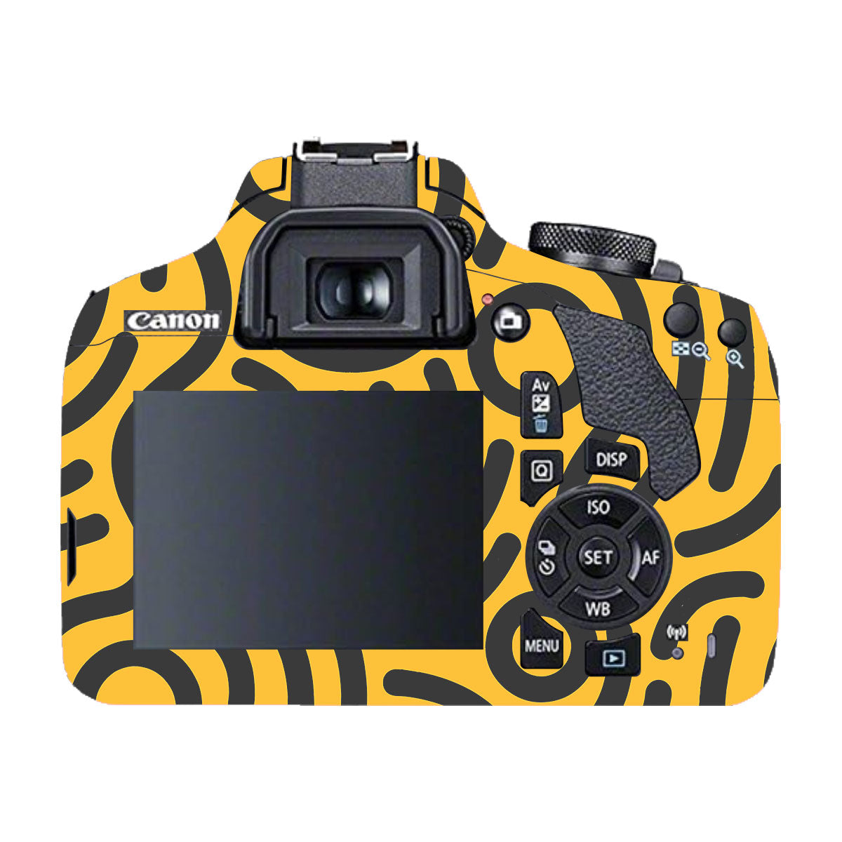Minimal Yellow Wave Canon EOS 200D Camera Skin