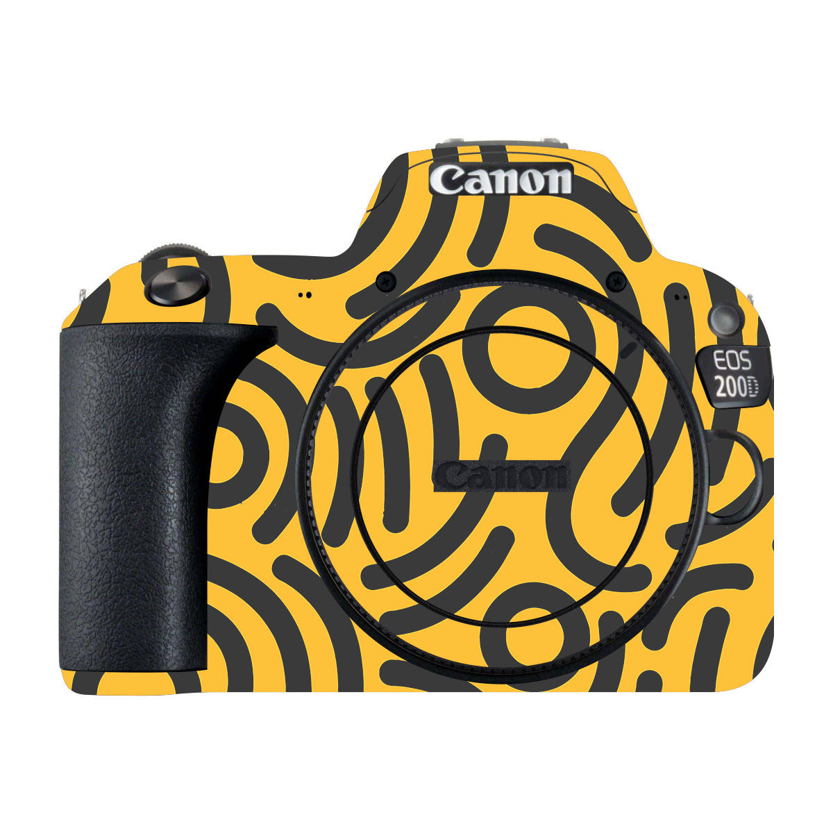 Minimal Yellow Wave Canon EOS 200D Camera Skin