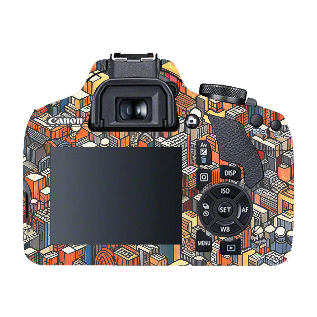 Isometric Cityscape Canon EOS 200D Camera Skin