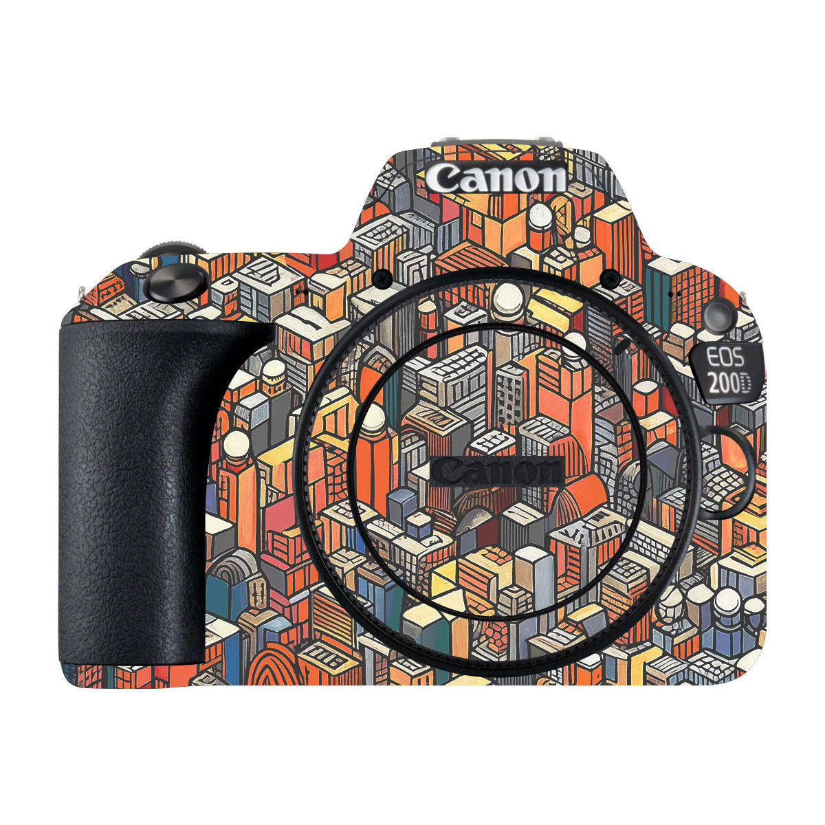 Isometric Cityscape Canon EOS 200D Camera Skin