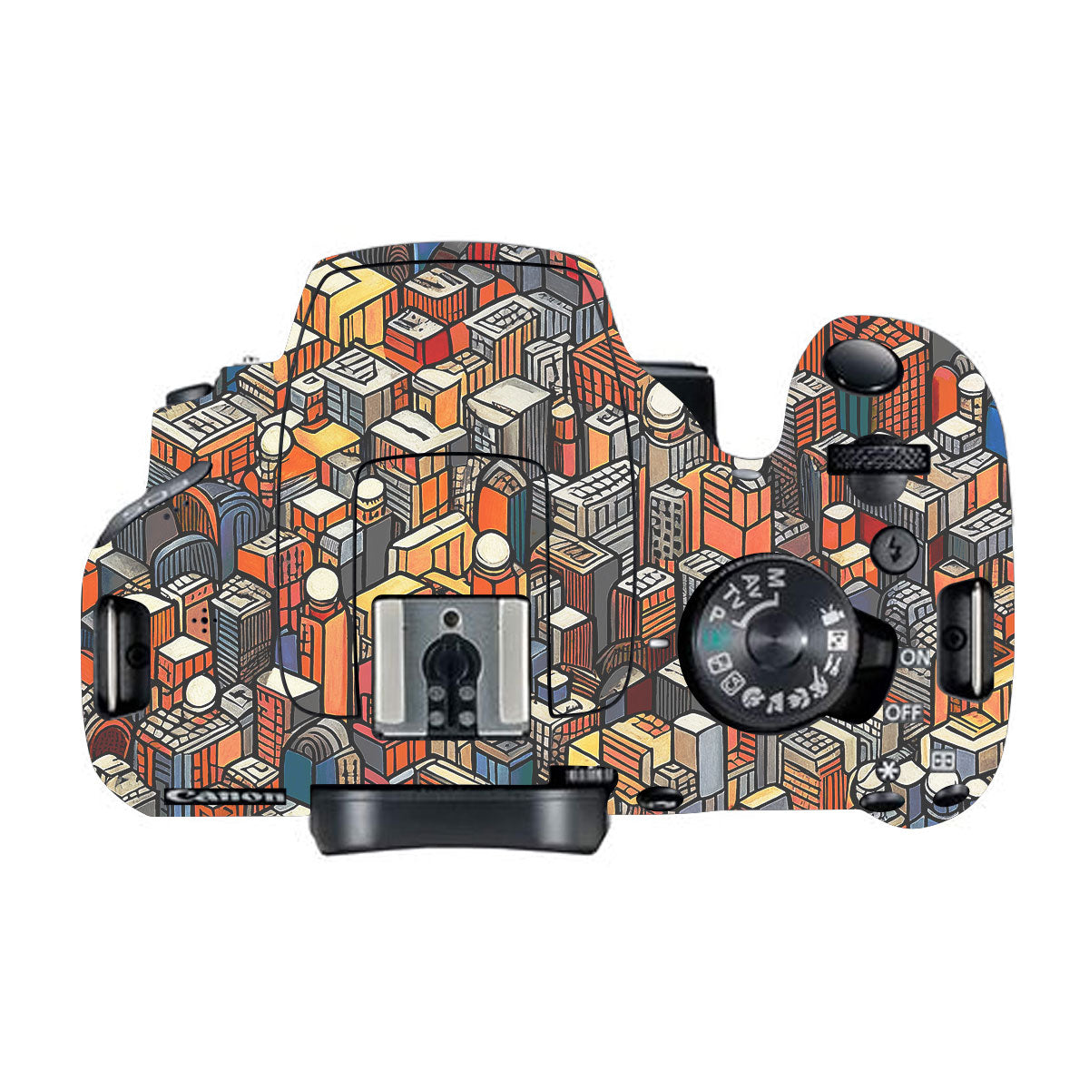 Isometric Cityscape Canon EOS 200D Camera Skin