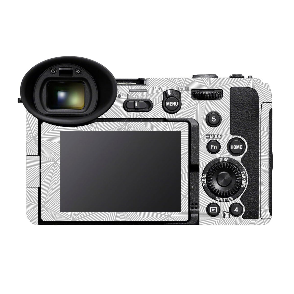 Textured Silver Prism Geometric Sony FX2 Camera Skin
