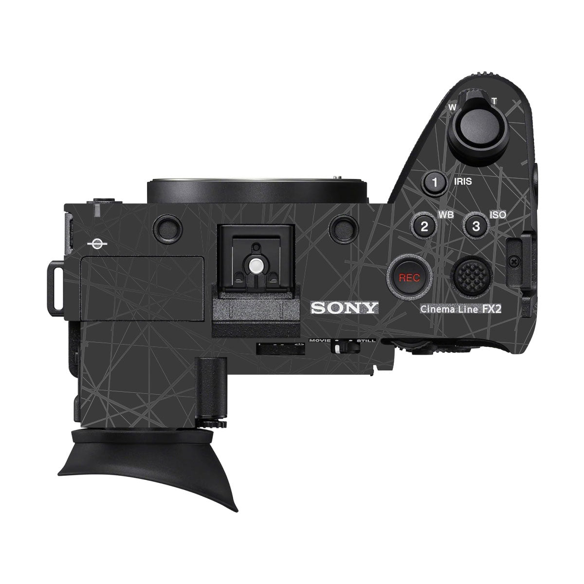 Textured Matte Graphite Sony FX2 Camera Skin