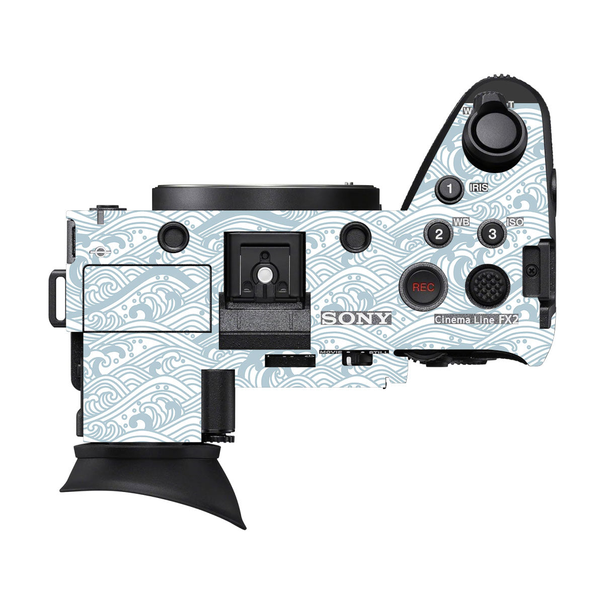 Textured Topo Flow Sony FX2 Camera Skin
