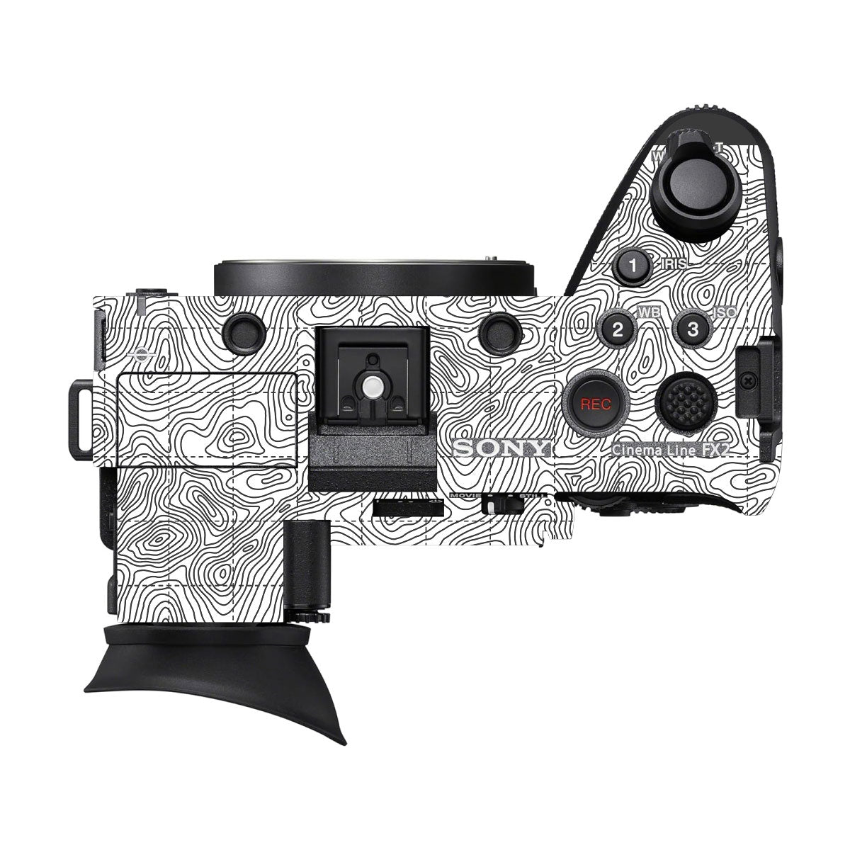 Textured Midnight Slate Sony FX2 Camera Skin