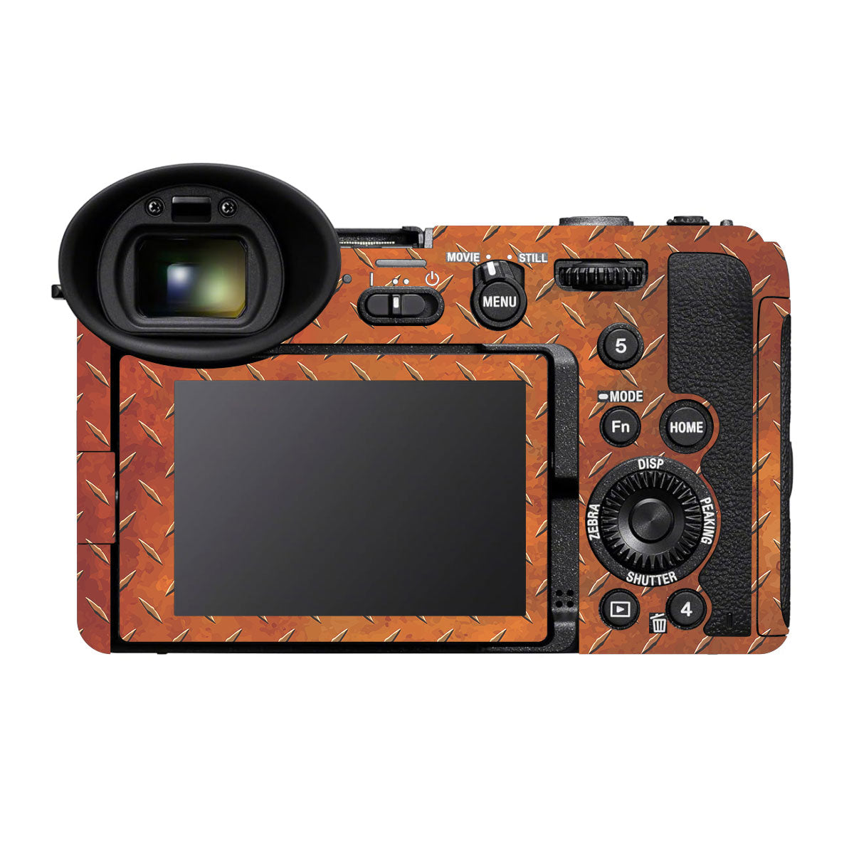 Textured Metallic Steel Grain Sony FX2 Camera Skin