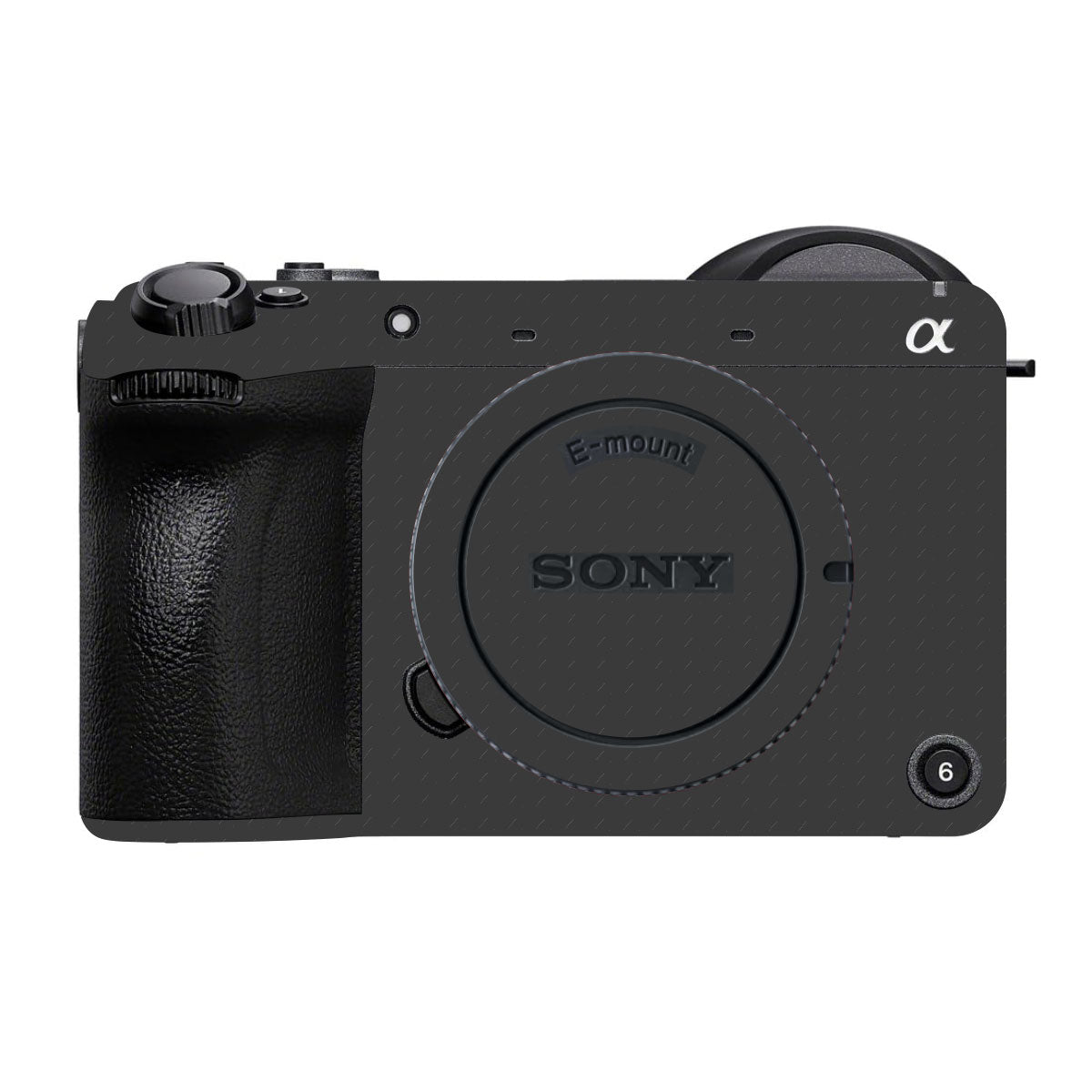 Textured Black Iron Plate Sony FX2 Camera Skin