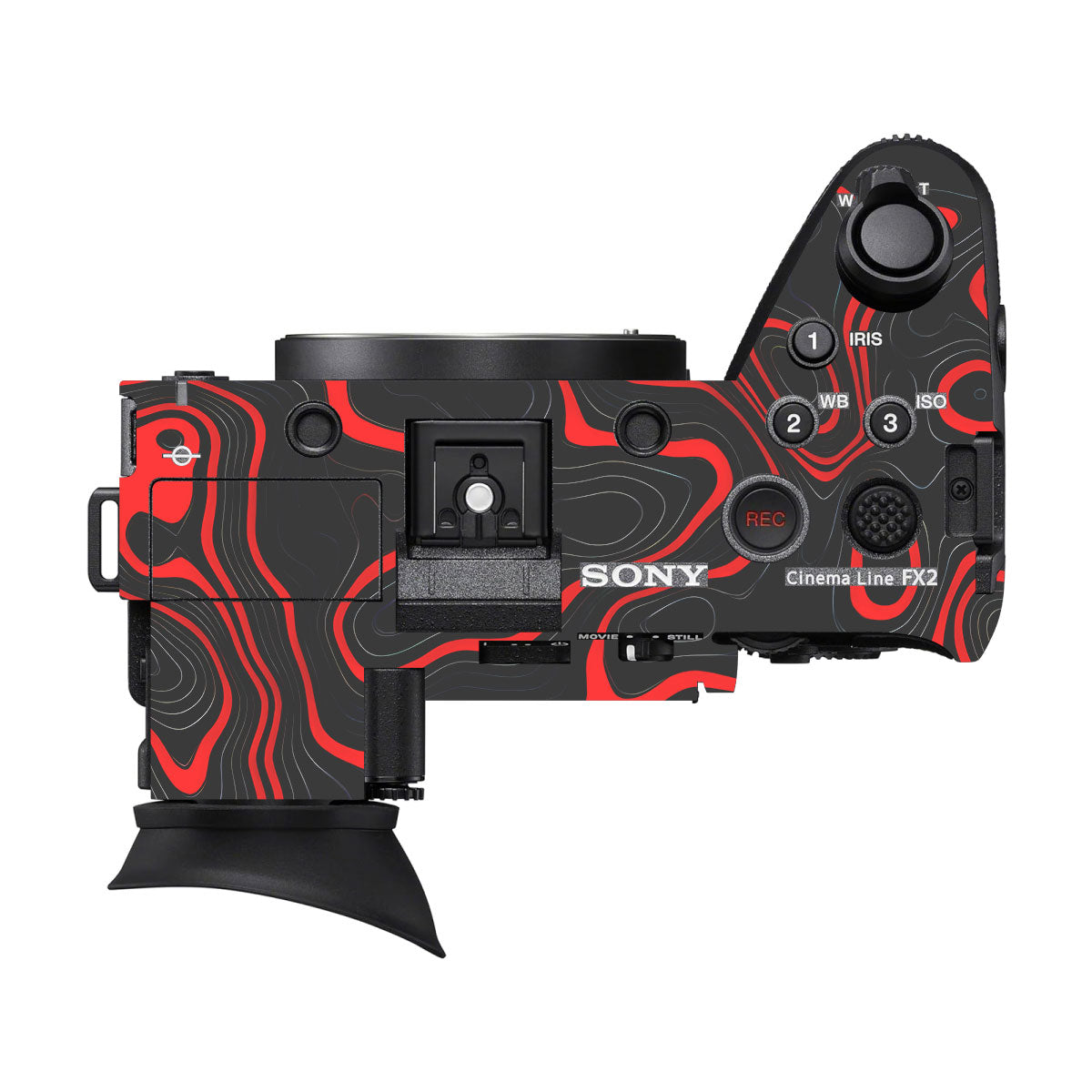 Crimson Waves Sony FX2 Camera Skins