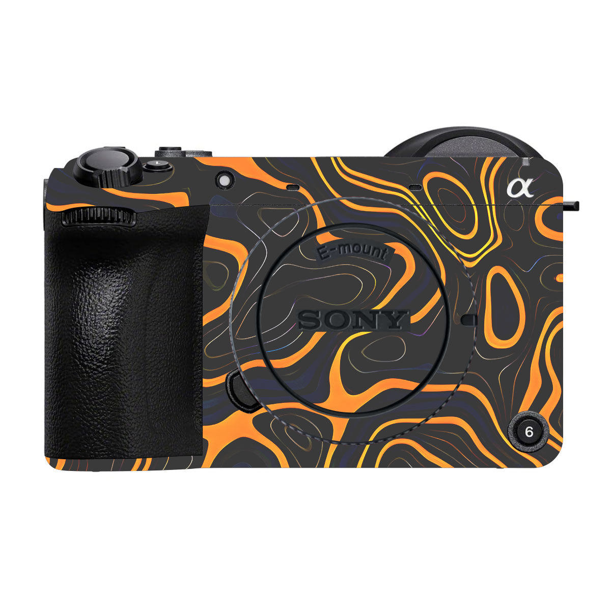Amber Topographic Waves Sony FX2 Camera Skins