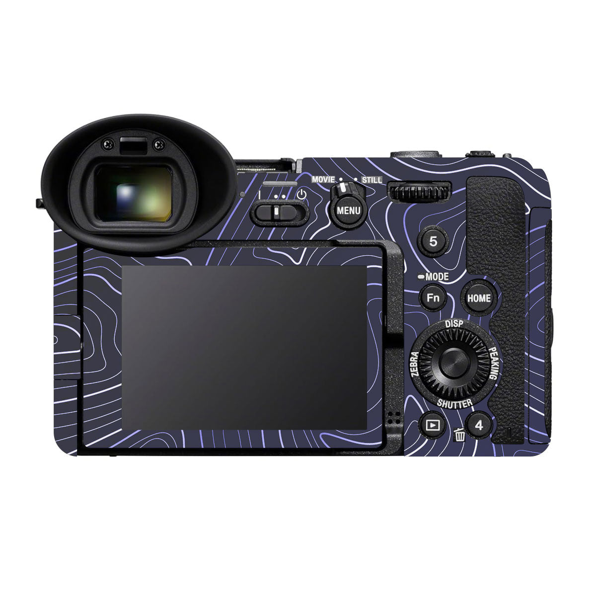 Deep Blue Contour Sony FX2 Camera Skins