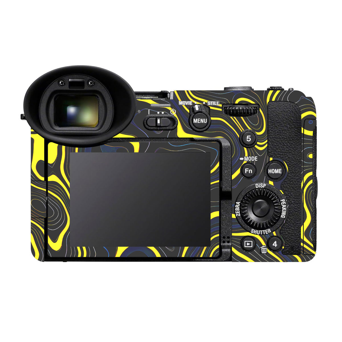 Neon Lava Contours Sony FX2 Camera Skins