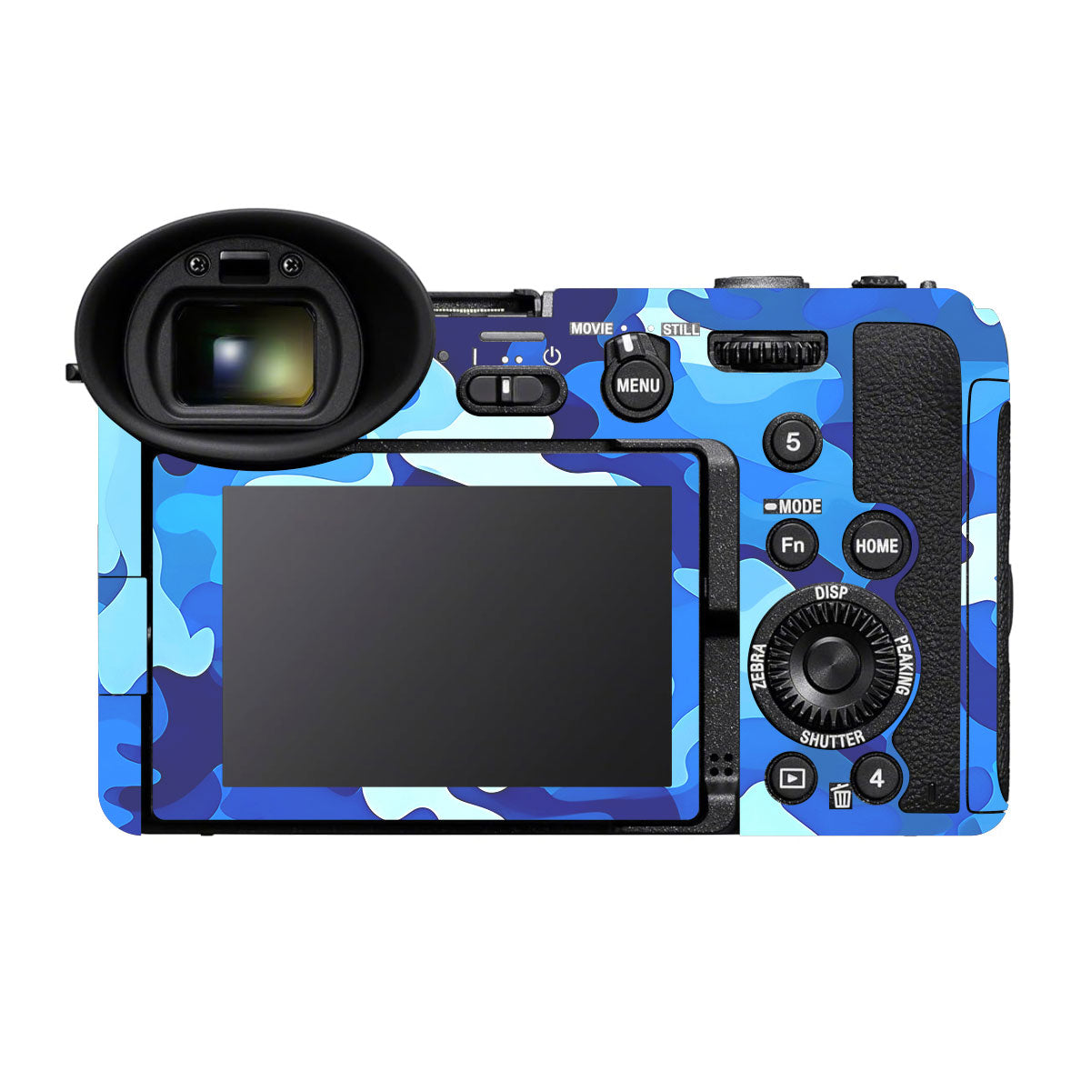 Arctic Blue Camo Pattern Sony FX2 Camera Skins