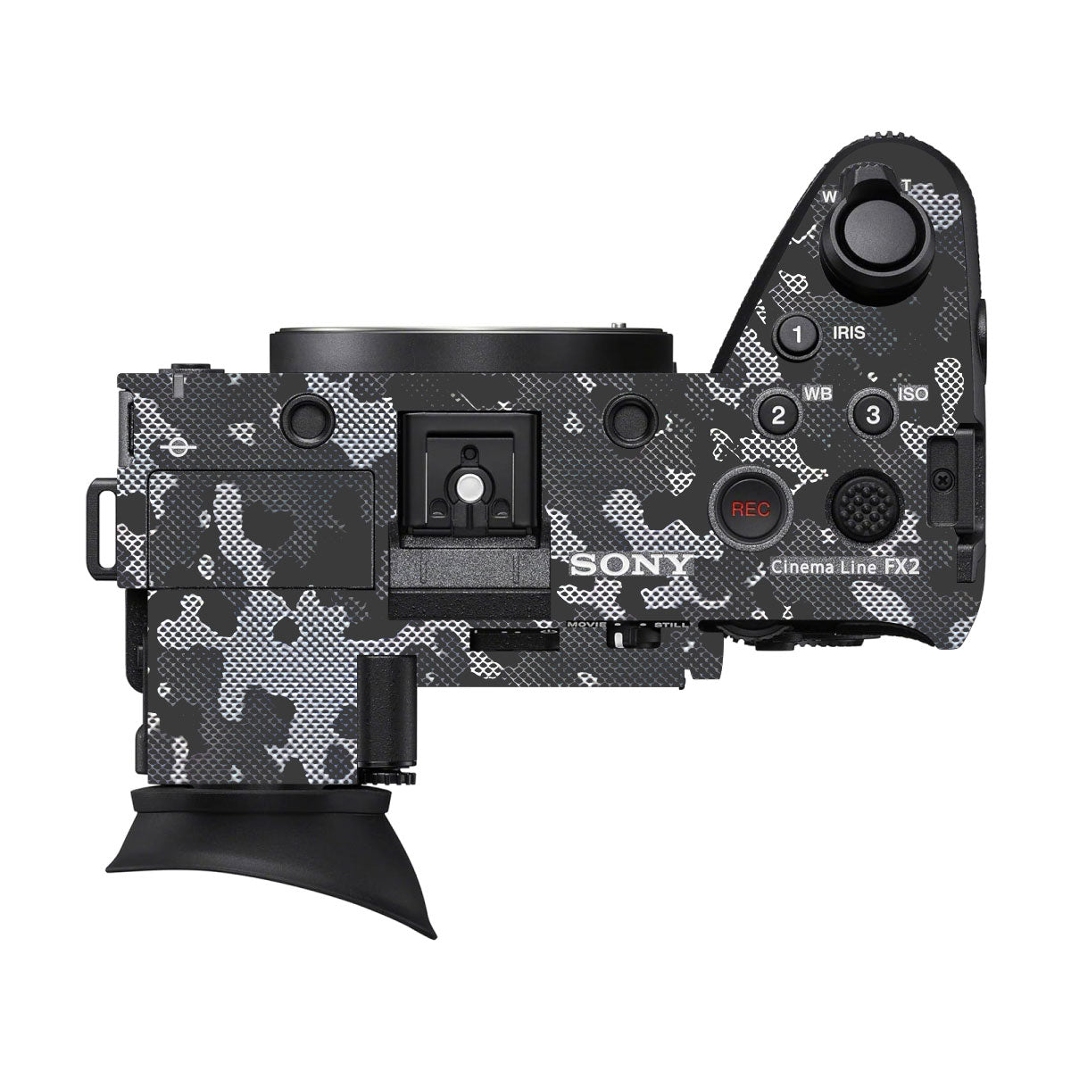 Stealth Grey Camo Sony FX2 Camera Skins