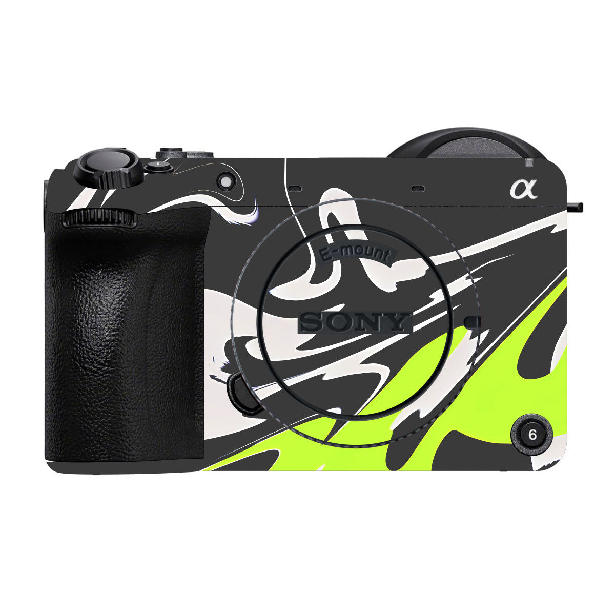Neon Green and Black Pattern Sony FX2 Camera Skins