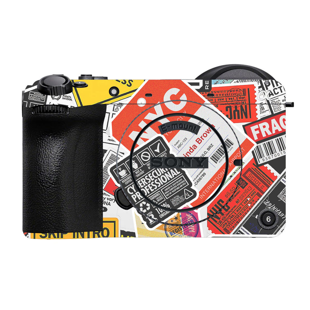 Tech Aesthetic Sticker Collage Sony FX2 Camera Skins