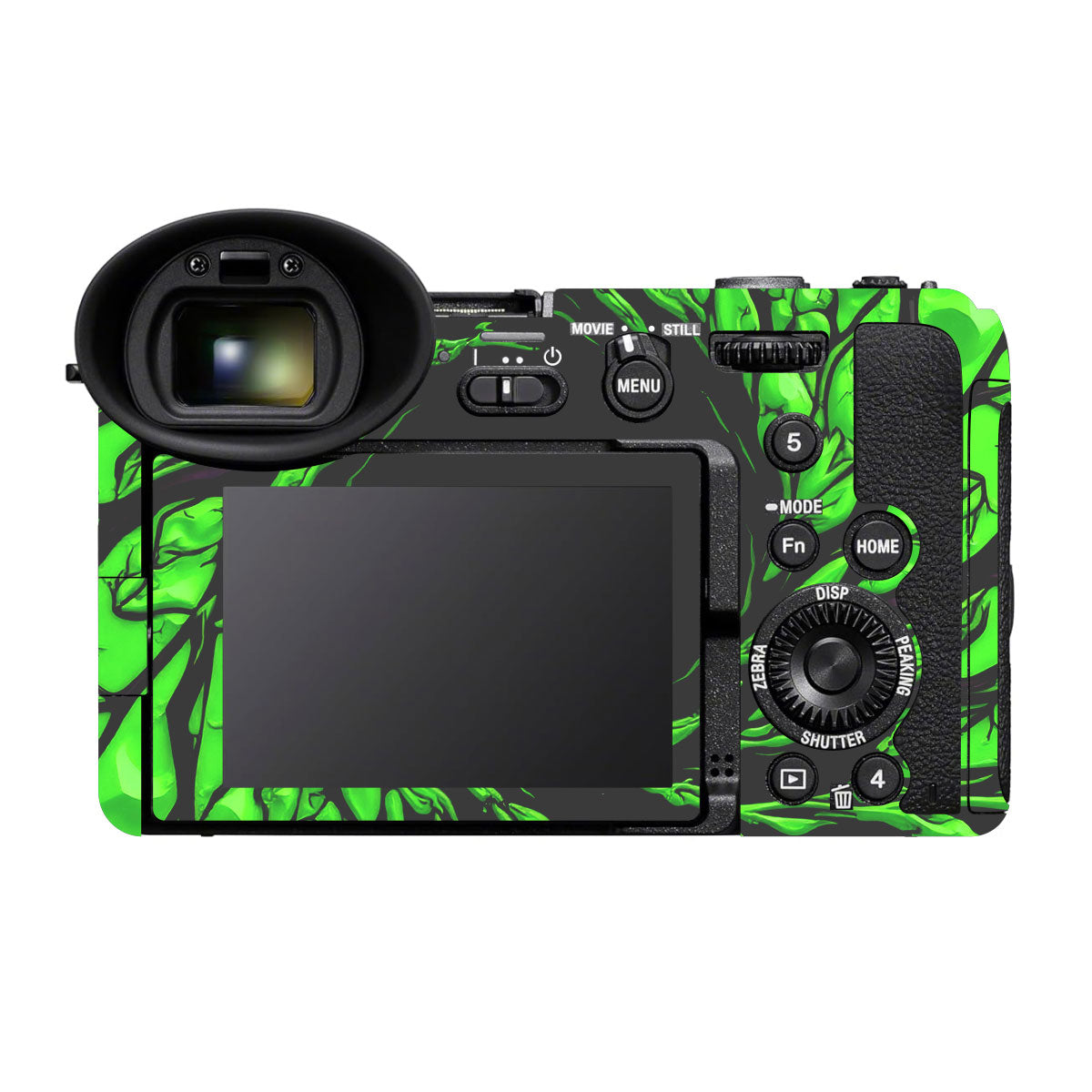 Venom Green Sony FX2 Camera Skins