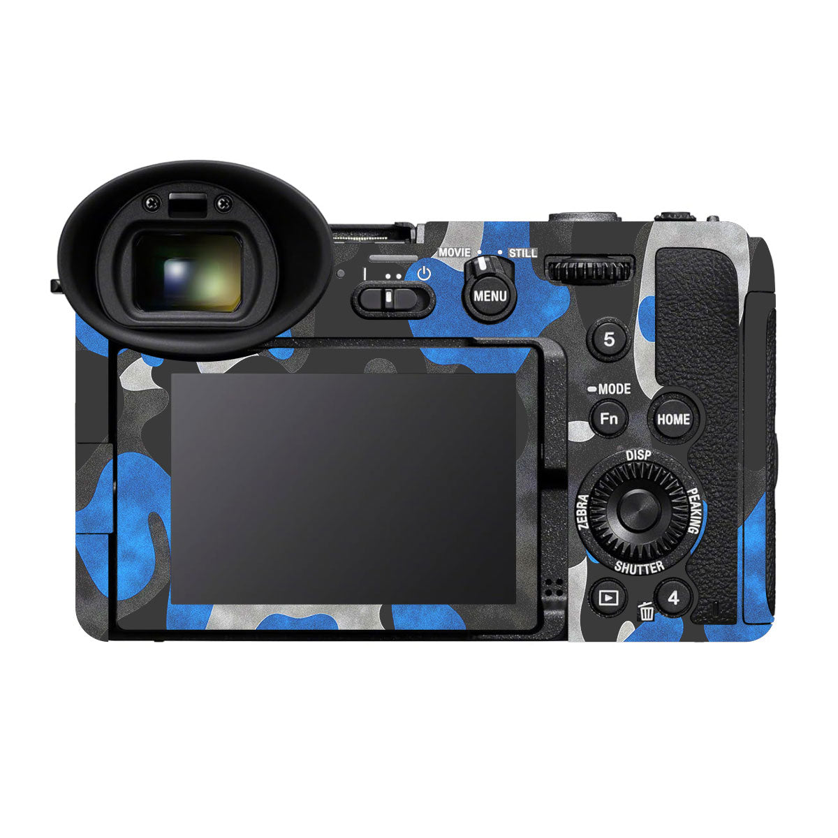 Blue Grey Camo Sony FX2 Camera Skins