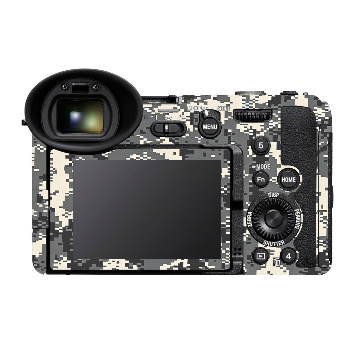 Grey Black Pixel Sony FX2 Camera Skins