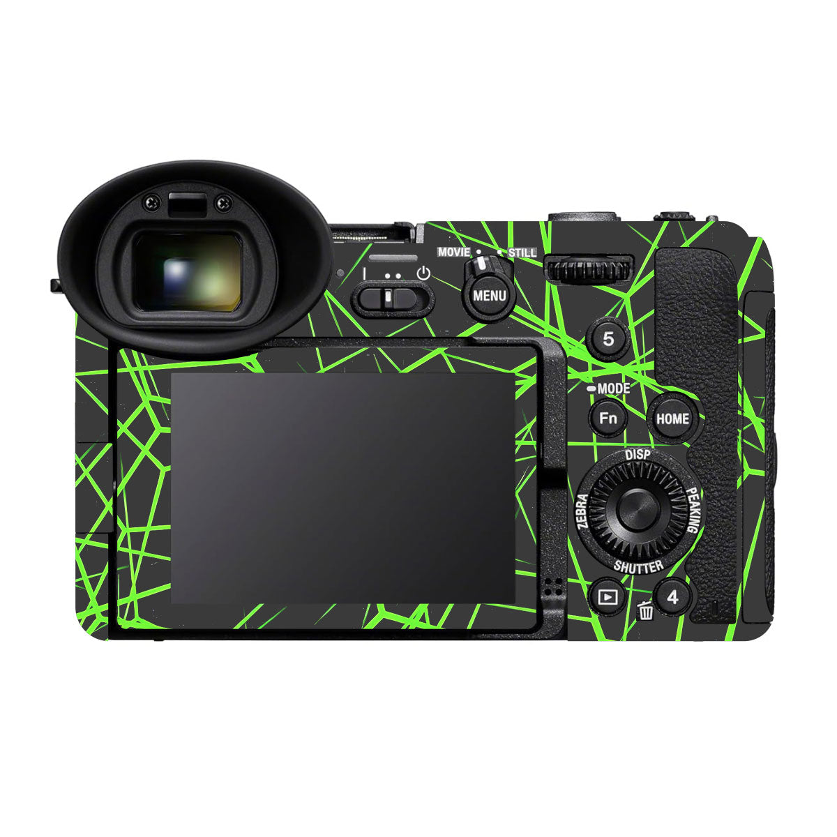 Neon Grid Sony FX2 Camera Skins