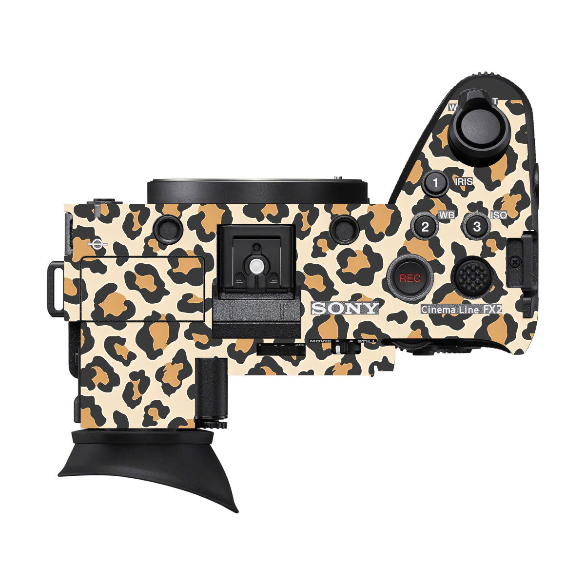 Sandy Leopard Spots Sony FX2 Camera Skins