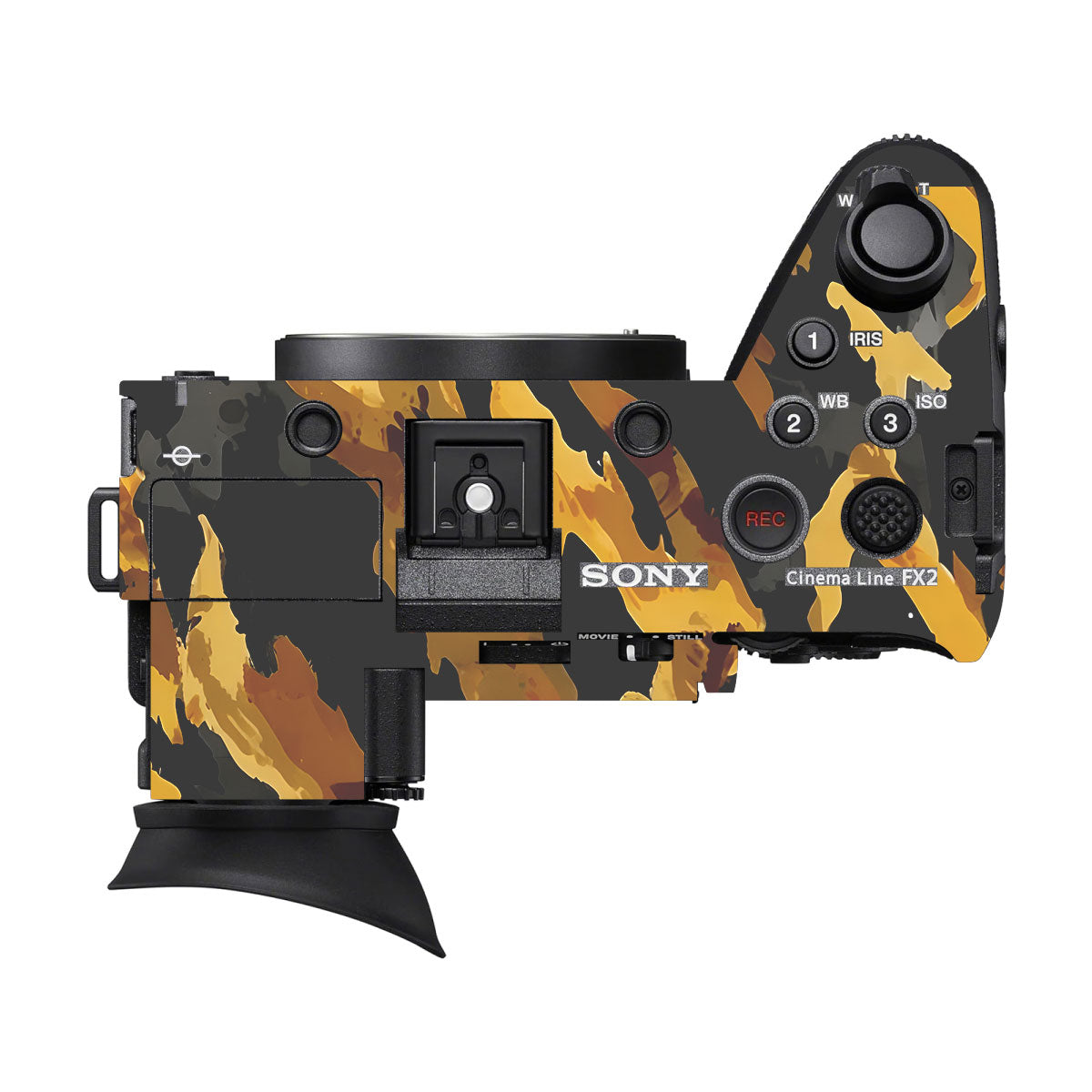 Camo Tiger Blend Sony FX2 Camera Skins