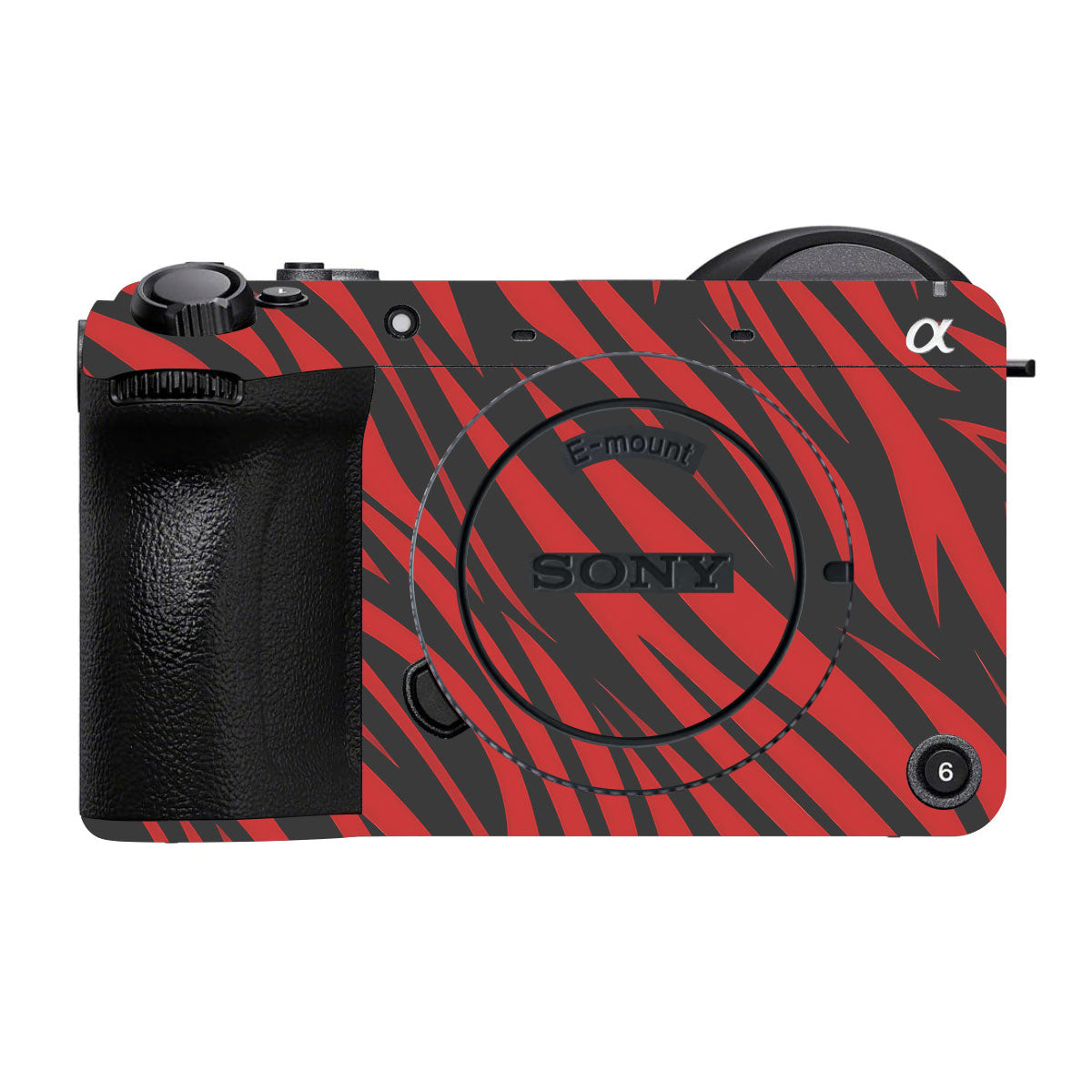 Red and Black Stripes Sony FX2 Camera Skins