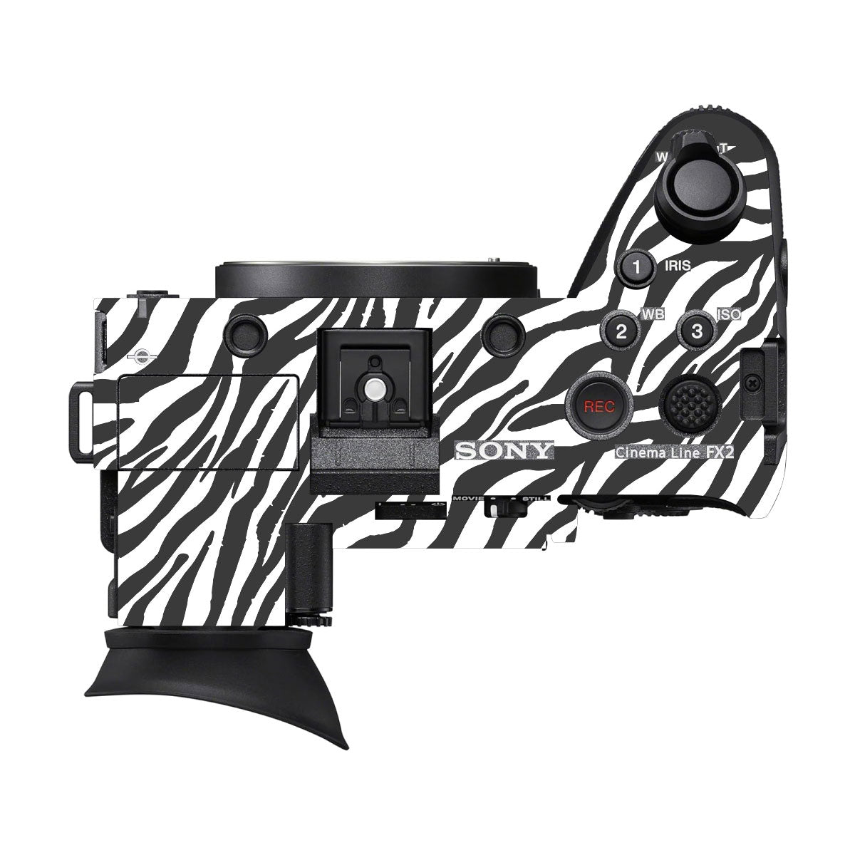 Classic Zebra Stripes Sony FX2 Camera Skins