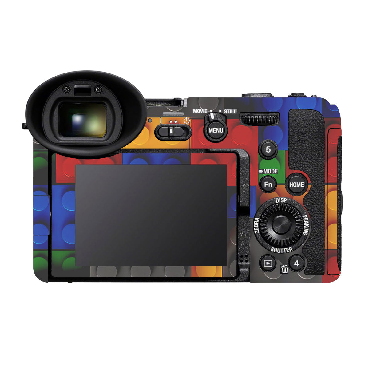 Colorful LEGO Brick Wall Pattern Sony FX2 Camera Skin