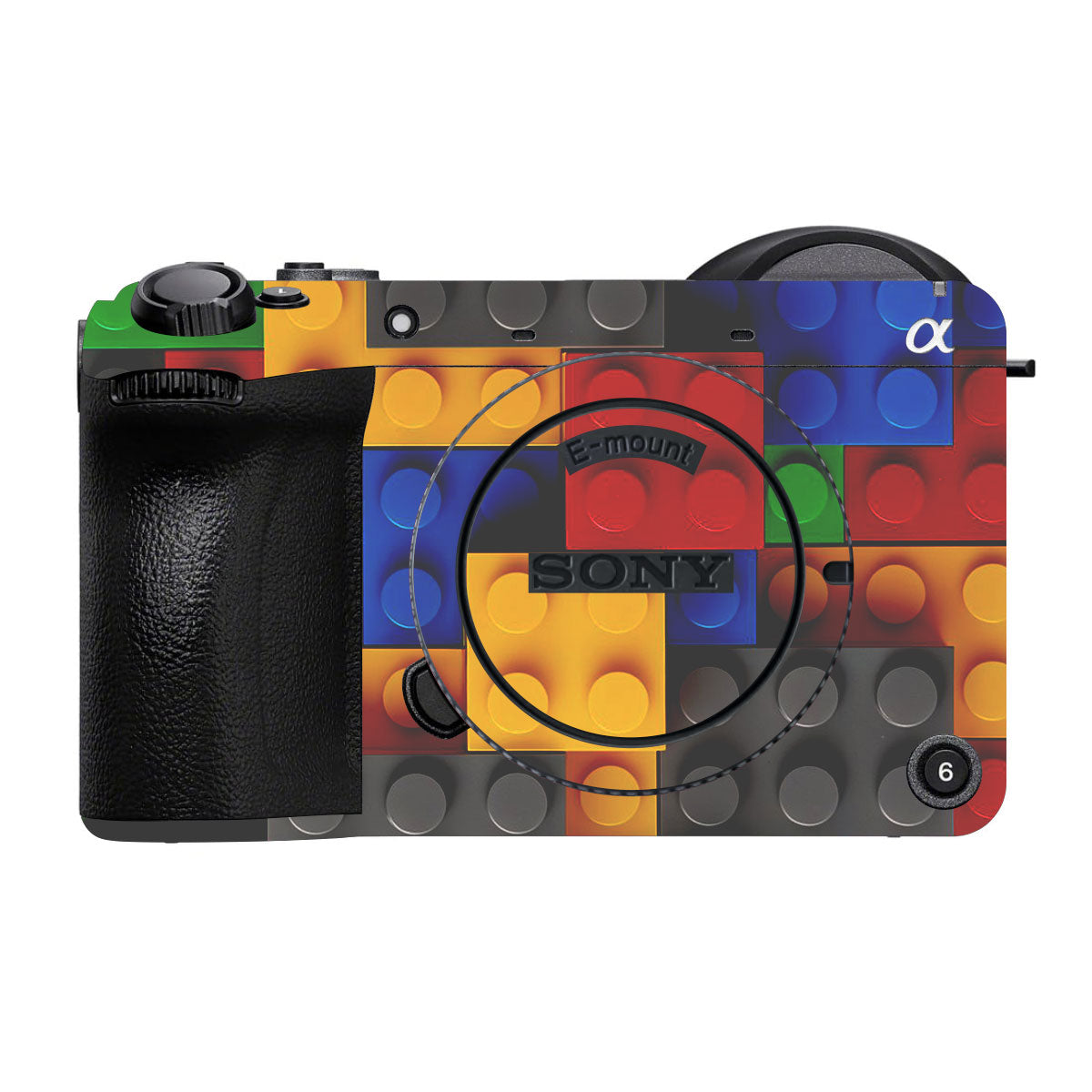 Colorful LEGO Brick Wall Pattern Sony FX2 Camera Skin