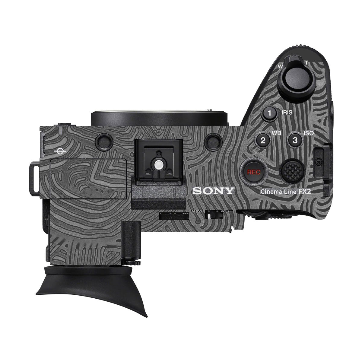 Monochrome Line Maze Sony FX2 Camera Skin