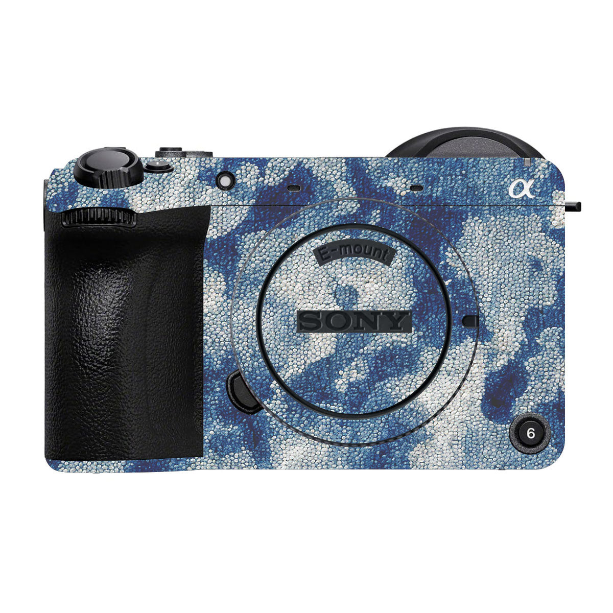Blue Watercolor Fabric Sony FX2 Camera Skin