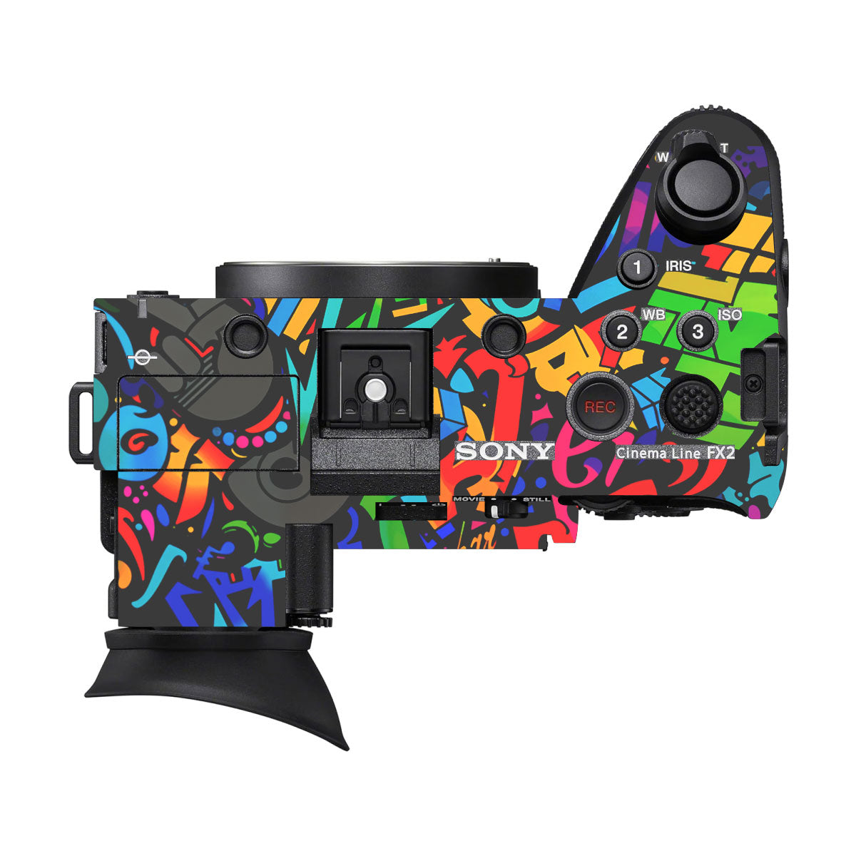 Colorful Urban Street Art Lettering Sony FX2 Camera Skin