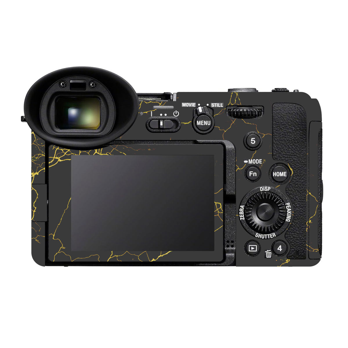 Electric Gold Veins Sony FX2 Camera Skin