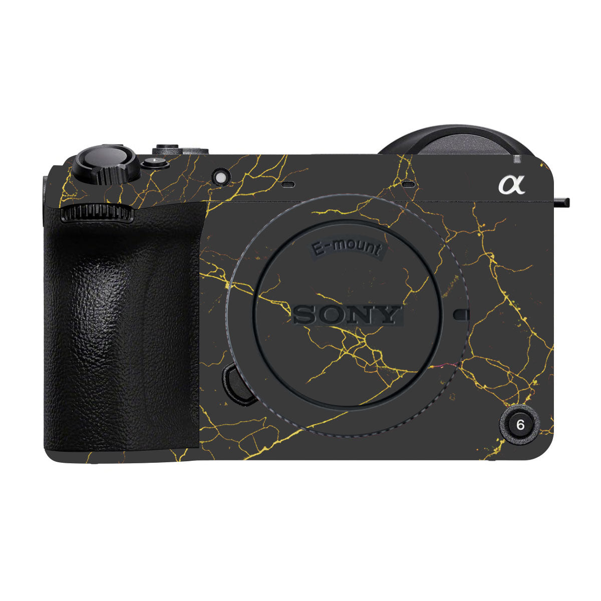 Electric Gold Veins Sony FX2 Camera Skin