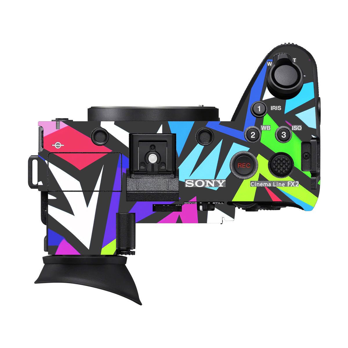 Bold Geometric Pop Sony FX2 Camera Skin