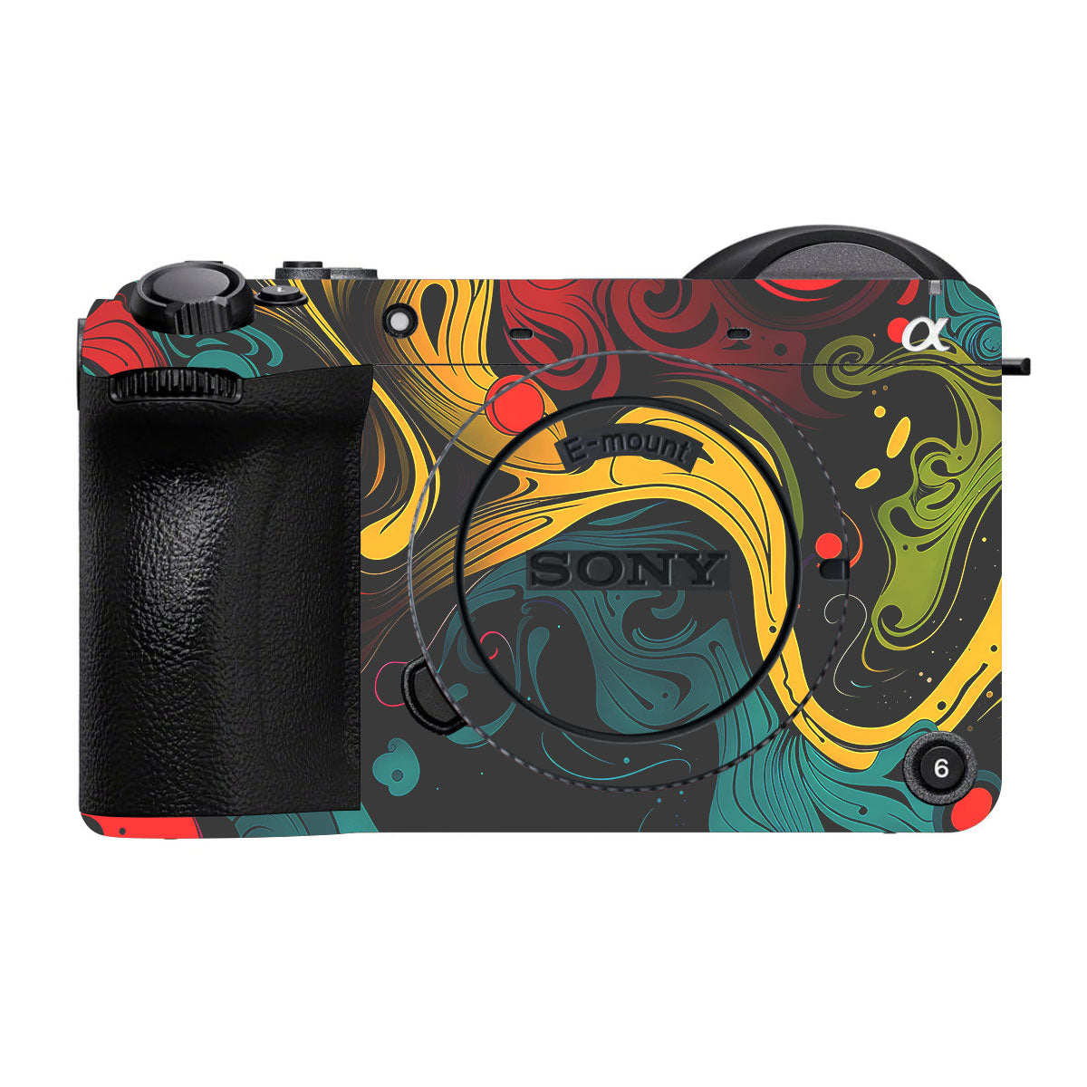 Psychedelic Color Swirl Sony FX2 Camera Skin