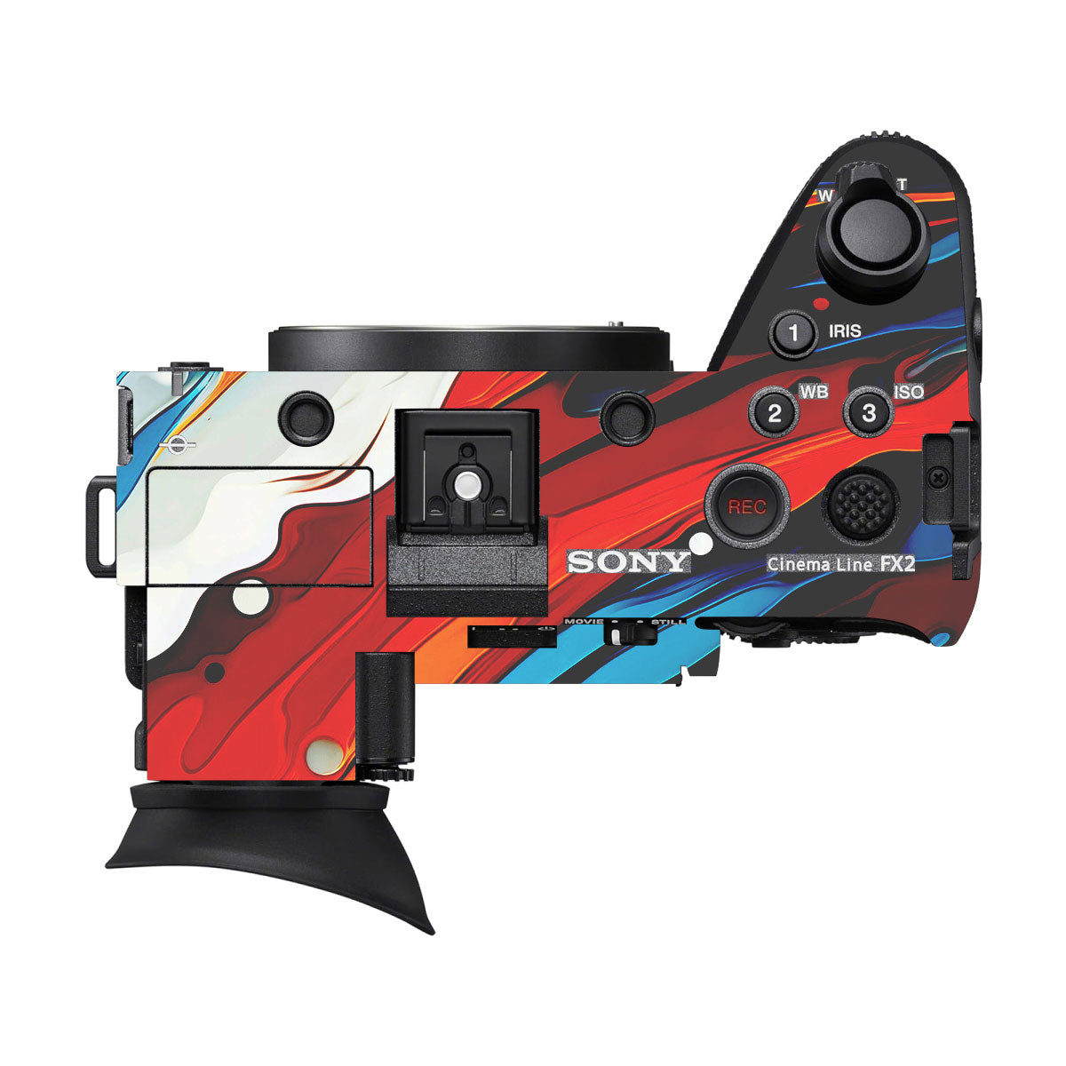 Fire & Ice Flow Sony FX2 Camera Skin