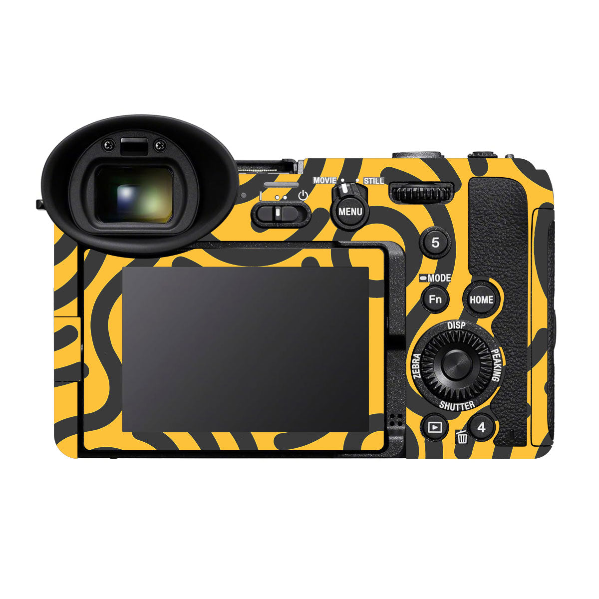 Minimal Yellow Wave Sony FX2 Camera Skin