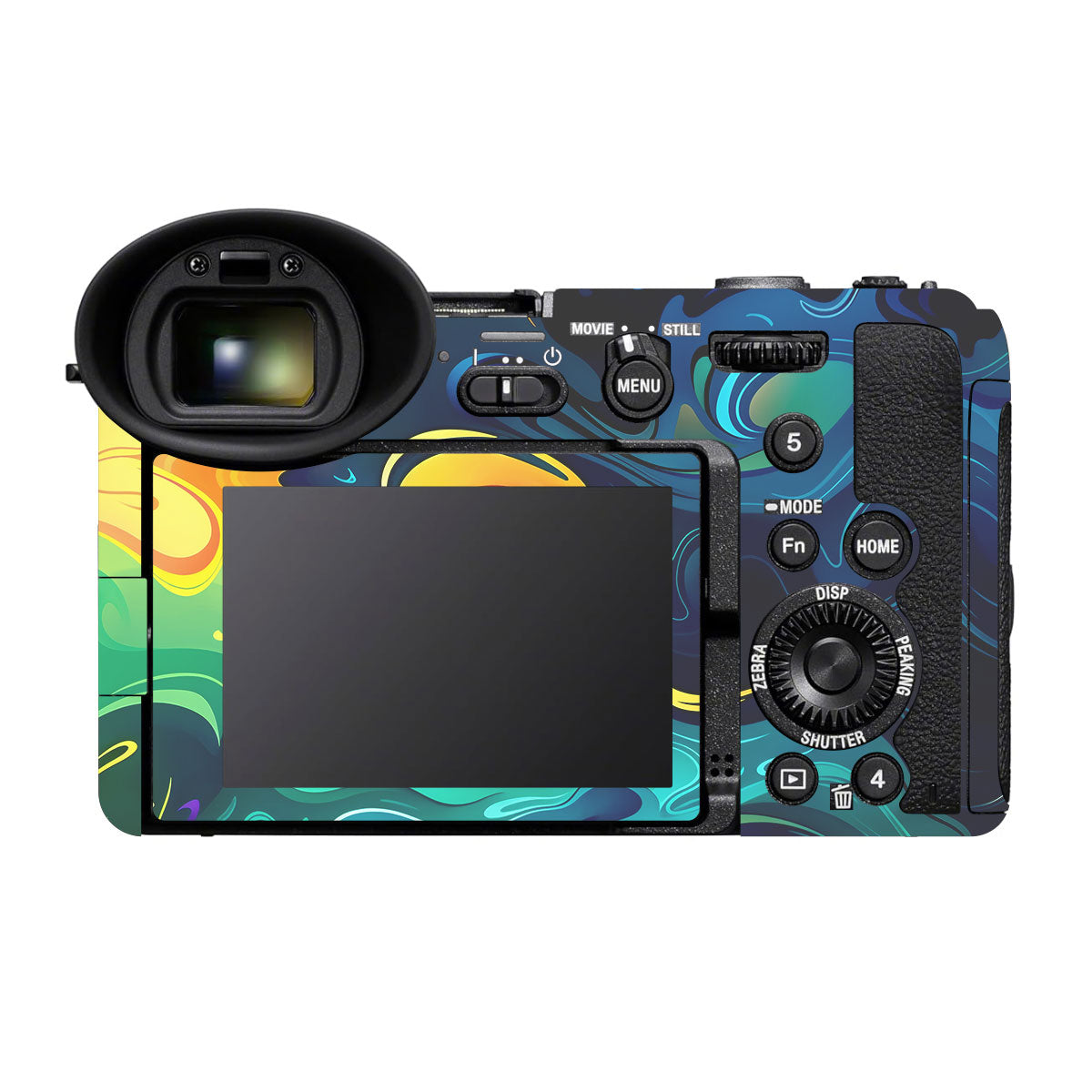 Rainbow Liquid Fusion Sony FX2 Camera Skin