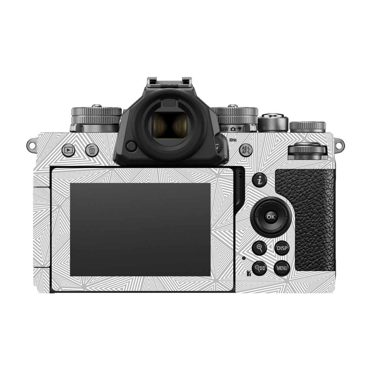 Textured Silver Prism Geometric Nikon ZF Camera Skin