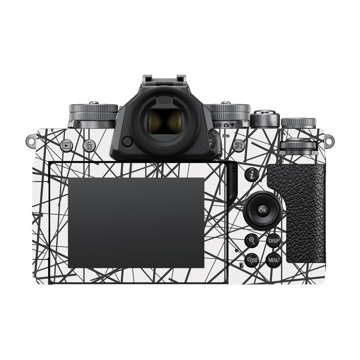 Textured Electric Blue Chaos Nikon ZF Camera Skin