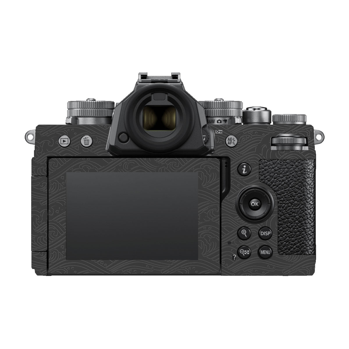 Textured Crimson Wave Nikon ZF Camera Skin