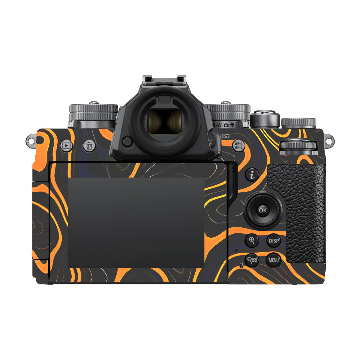 Amber Topographic Waves Nikon ZF Camera Skins