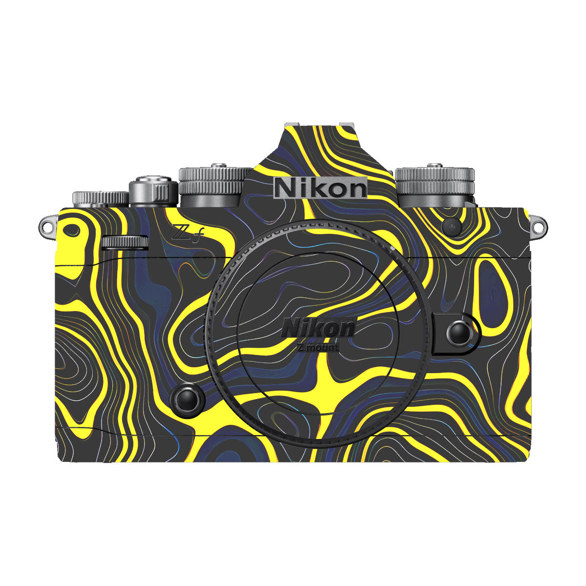 Neon Lava Contours Nikon ZF Camera Skins