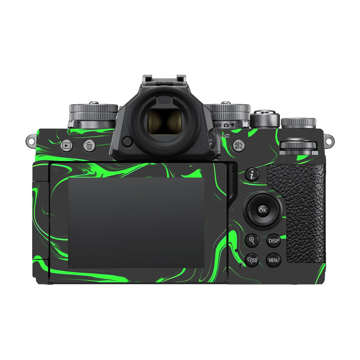 Green Liquid Pattern Nikon ZF Camera Skins