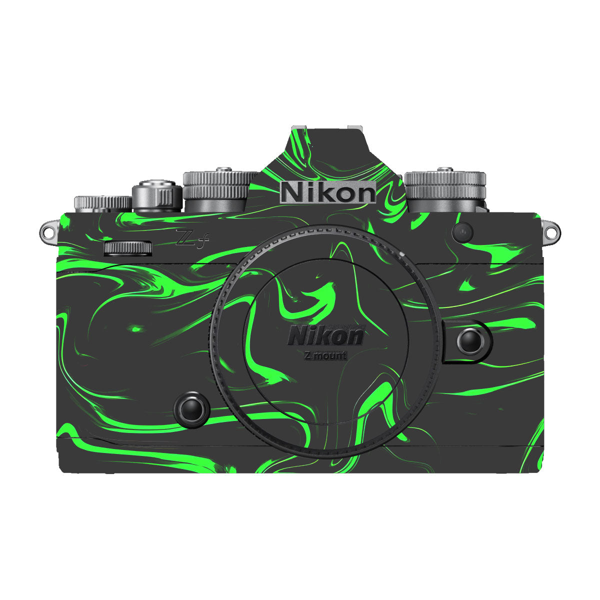 Green Liquid Pattern Nikon ZF Camera Skins