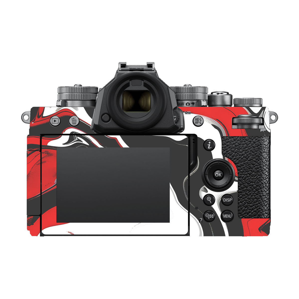 Scarlet and White Motion Nikon ZF Camera Skins